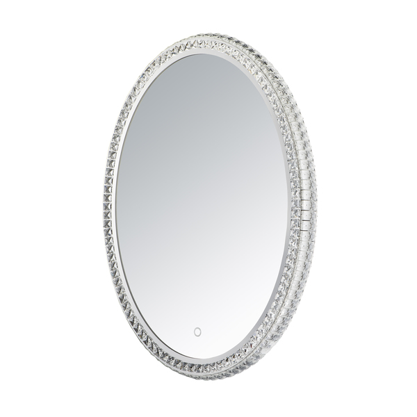 Et2 Crystal Mirror 1-Light 23.75" Wide LED Mirror E42006-20